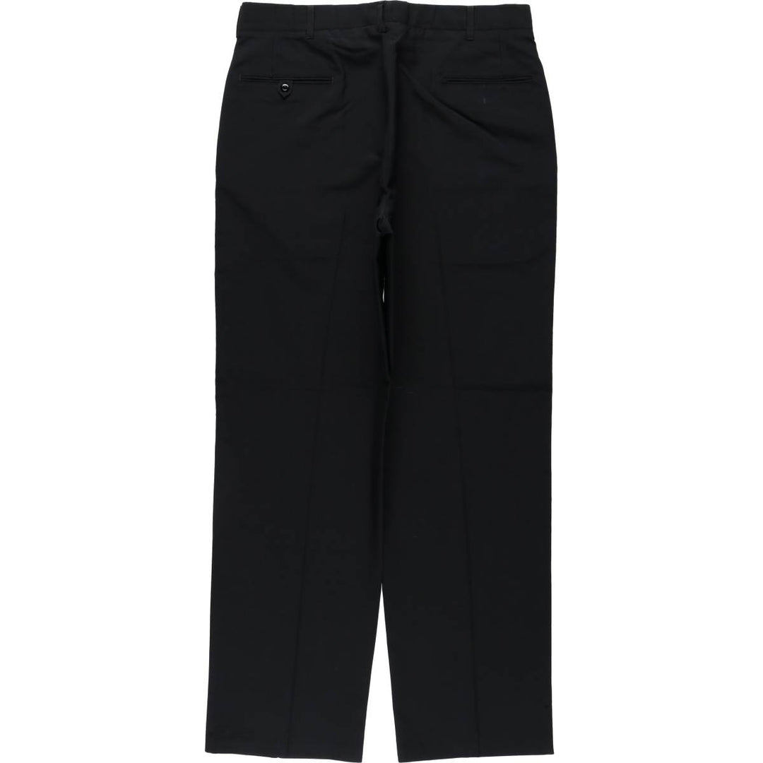 1990'S US Military Issue Poly/Wool Pants, Made in USA, Size 34R (Men's W34 equivalent), Vintage polyester black type Vintage Second Hand