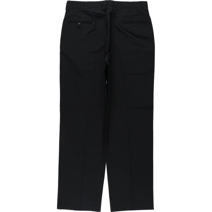 1990'S US Military Issue Poly/Wool Pants, Made in USA, Size 34R (Men's W34 equivalent), Vintage polyester black type Vintage Second Hand