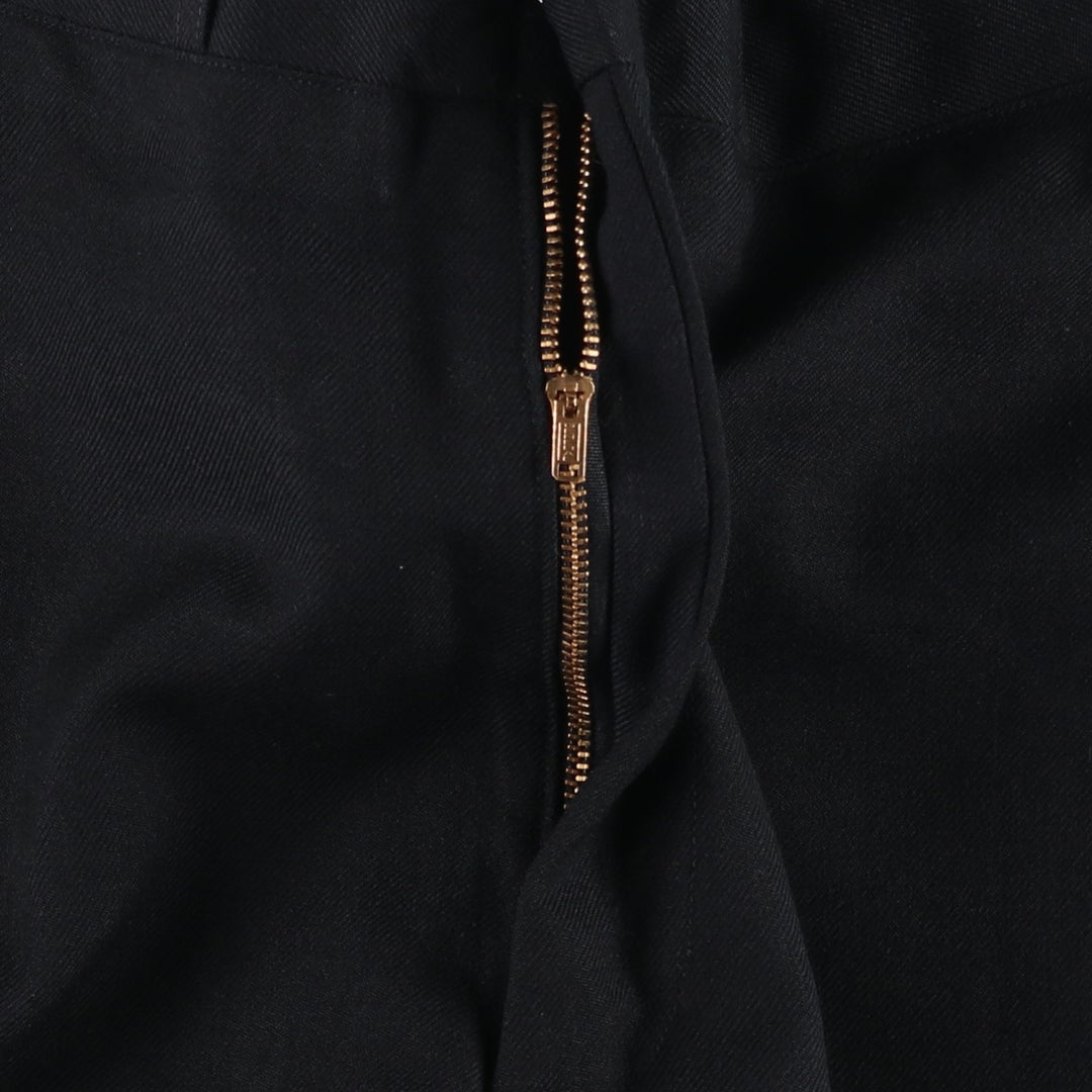 1970'S US Military Issue Wool Trousers, Made in USA, Size 30R (Men's W30 equivalent), Vintage wool Navy blue Vintage Second Hand