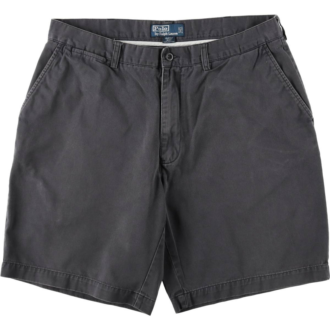 Ralph Lauren POLO by Ralph Lauren PROSPECT SHORT Chino Shorts, Men's W36 (approx.) cotton gray type Vintage Second Hand