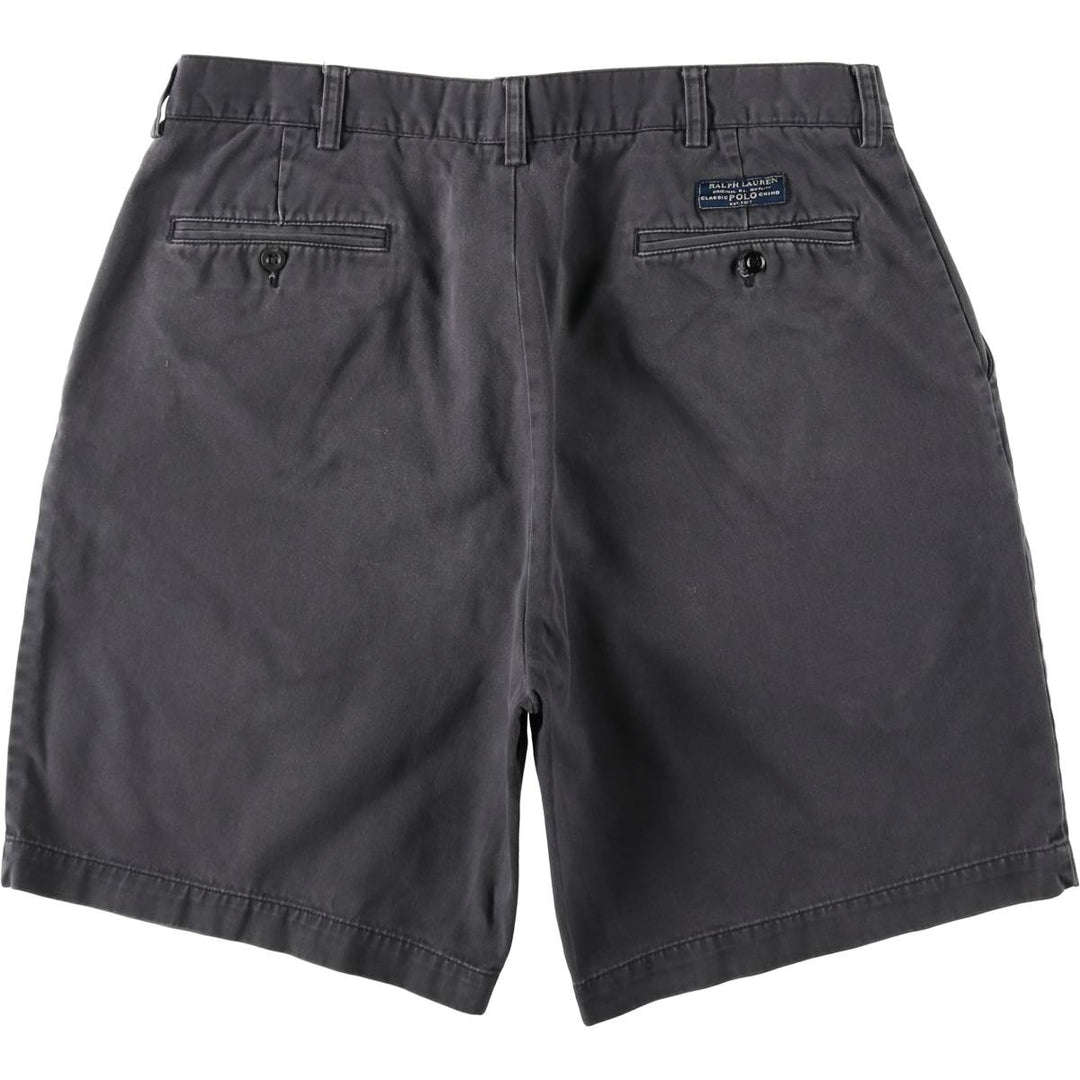 Ralph Lauren POLO by Ralph Lauren PROSPECT SHORT Chino Shorts, Men's W36 (approx.) cotton gray type Vintage Second Hand