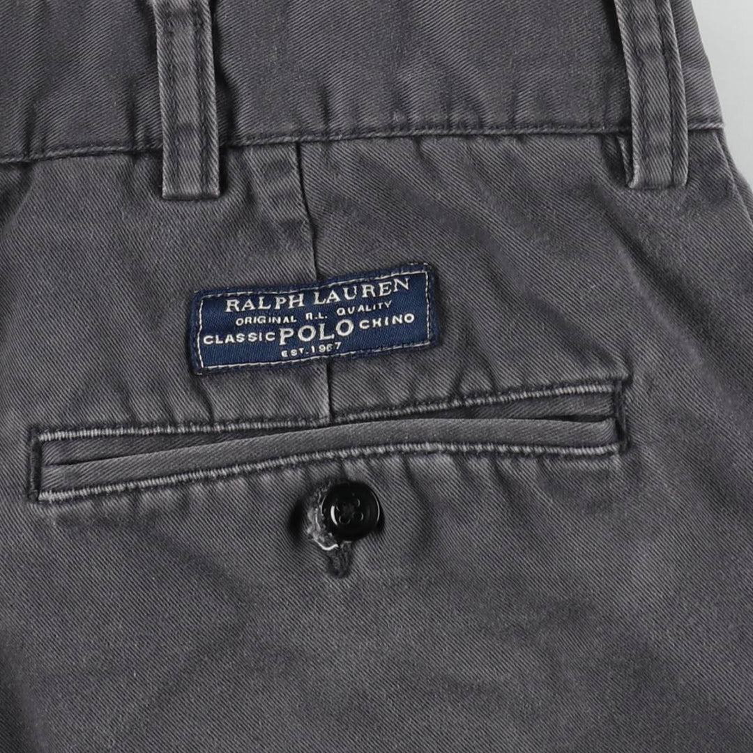 Ralph Lauren POLO by Ralph Lauren PROSPECT SHORT Chino Shorts, Men's W36 (approx.) cotton gray type Vintage Second Hand