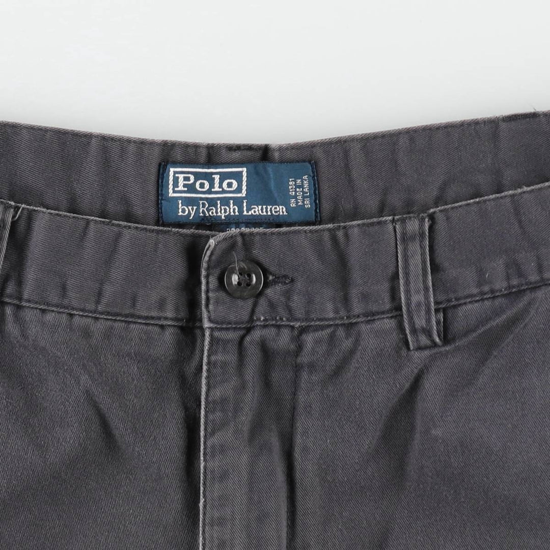 Ralph Lauren POLO by Ralph Lauren PROSPECT SHORT Chino Shorts, Men's W36 (approx.) cotton gray type Vintage Second Hand
