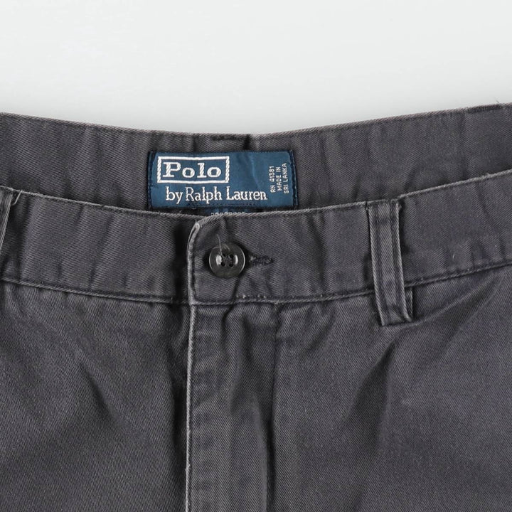 Ralph Lauren POLO by Ralph Lauren PROSPECT SHORT Chino Shorts, Men's W36 (approx.) cotton gray type Vintage Second Hand