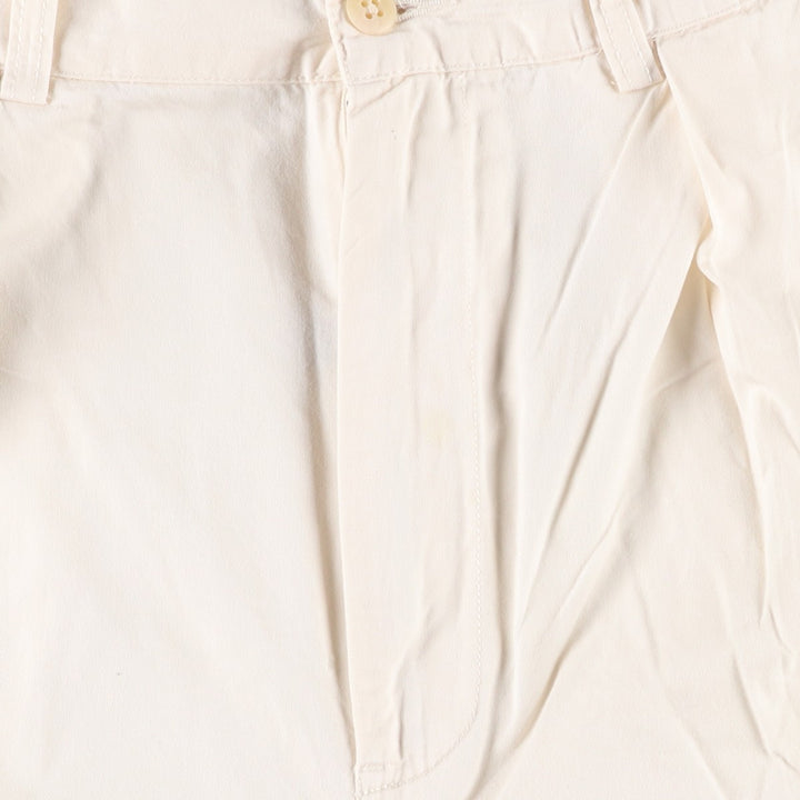 Ralph Lauren POLO by Ralph Lauren Two-pleat Chino Shorts Shorts Men's W33 equivalent cotton white type Vintage Second Hand