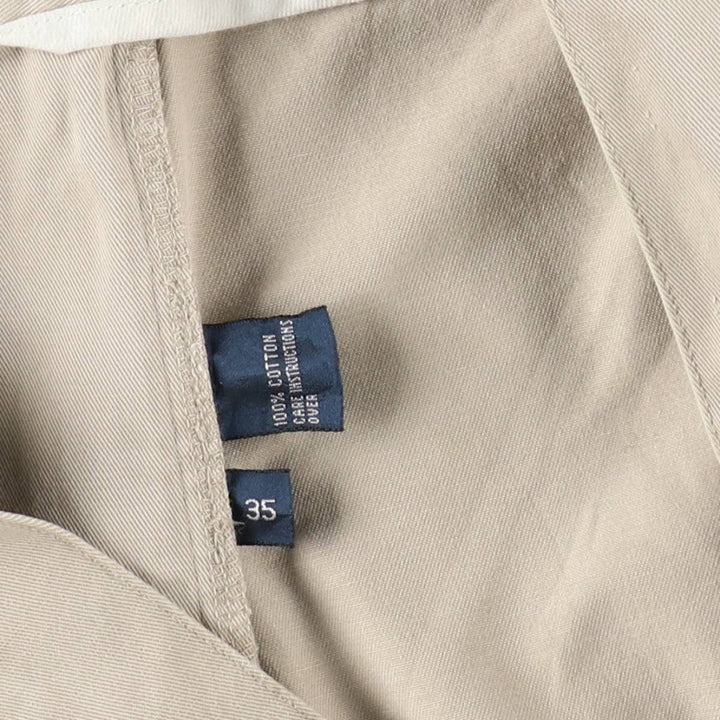Ralph Lauren POLO by Ralph Lauren TYLER SHORT Two-Pleat Chino Shorts, Men's Size W36 (approx.) cotton Beige type Vintage Second Hand