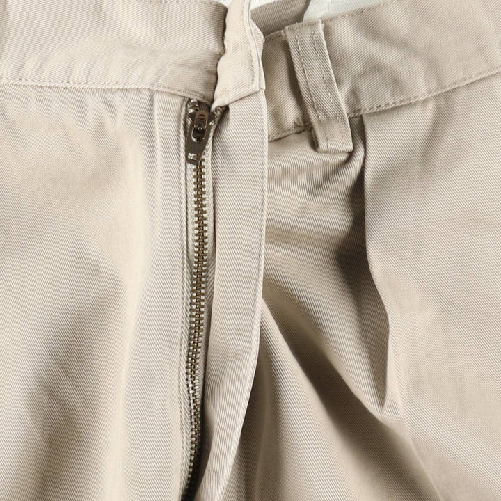 Ralph Lauren POLO by Ralph Lauren TYLER SHORT Two-Pleat Chino Shorts, Men's Size W36 (approx.) cotton Beige type Vintage Second Hand
