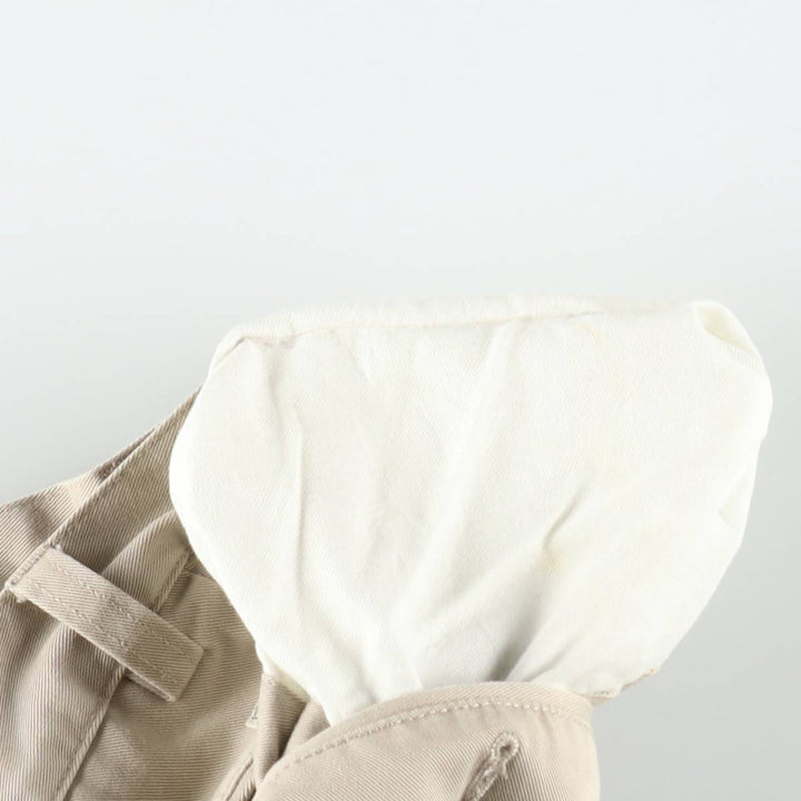 Ralph Lauren POLO by Ralph Lauren TYLER SHORT Two-Pleat Chino Shorts, Men's Size W36 (approx.) cotton Beige type Vintage Second Hand
