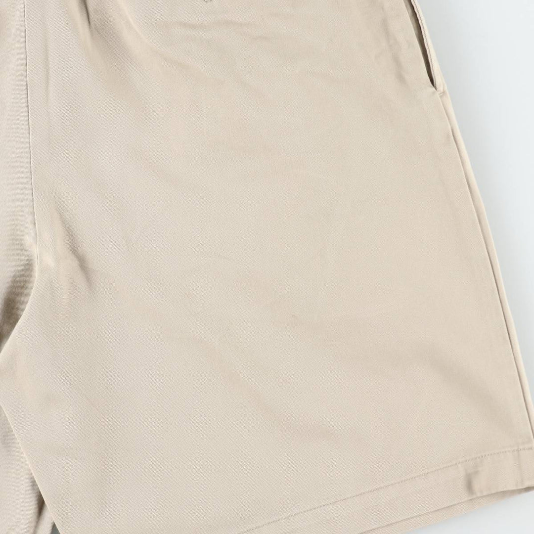 Ralph Lauren POLO by Ralph Lauren TYLER SHORT Two-Pleat Chino Shorts, Men's Size W36 (approx.) cotton Beige type Vintage Second Hand