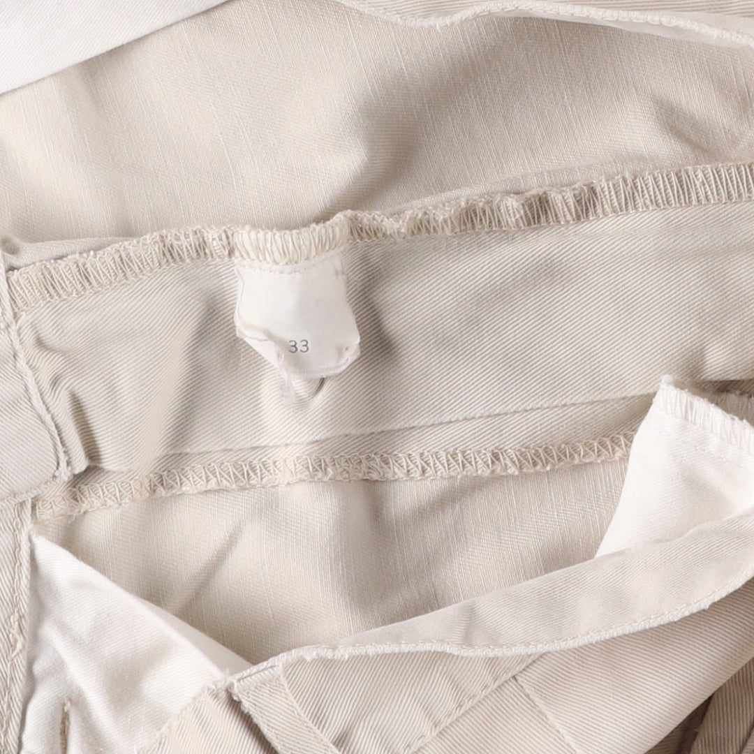 Ralph Lauren POLO by Ralph Lauren Two-pleat Chino Shorts, Men's Size W34 cotton ivory Vintage Second Hand