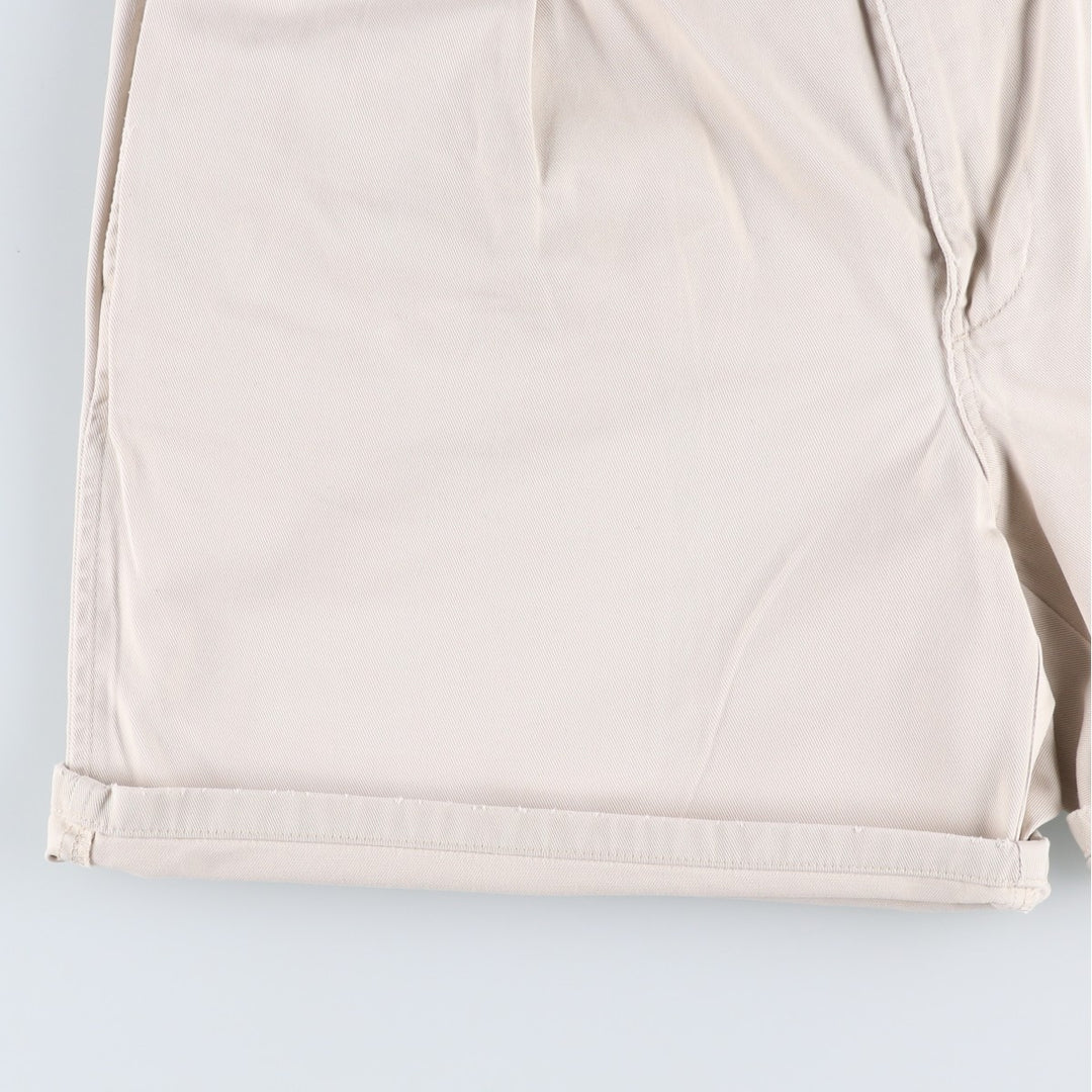 Ralph Lauren POLO by Ralph Lauren Two-pleat Chino Shorts, Men's Size W34 cotton ivory Vintage Second Hand