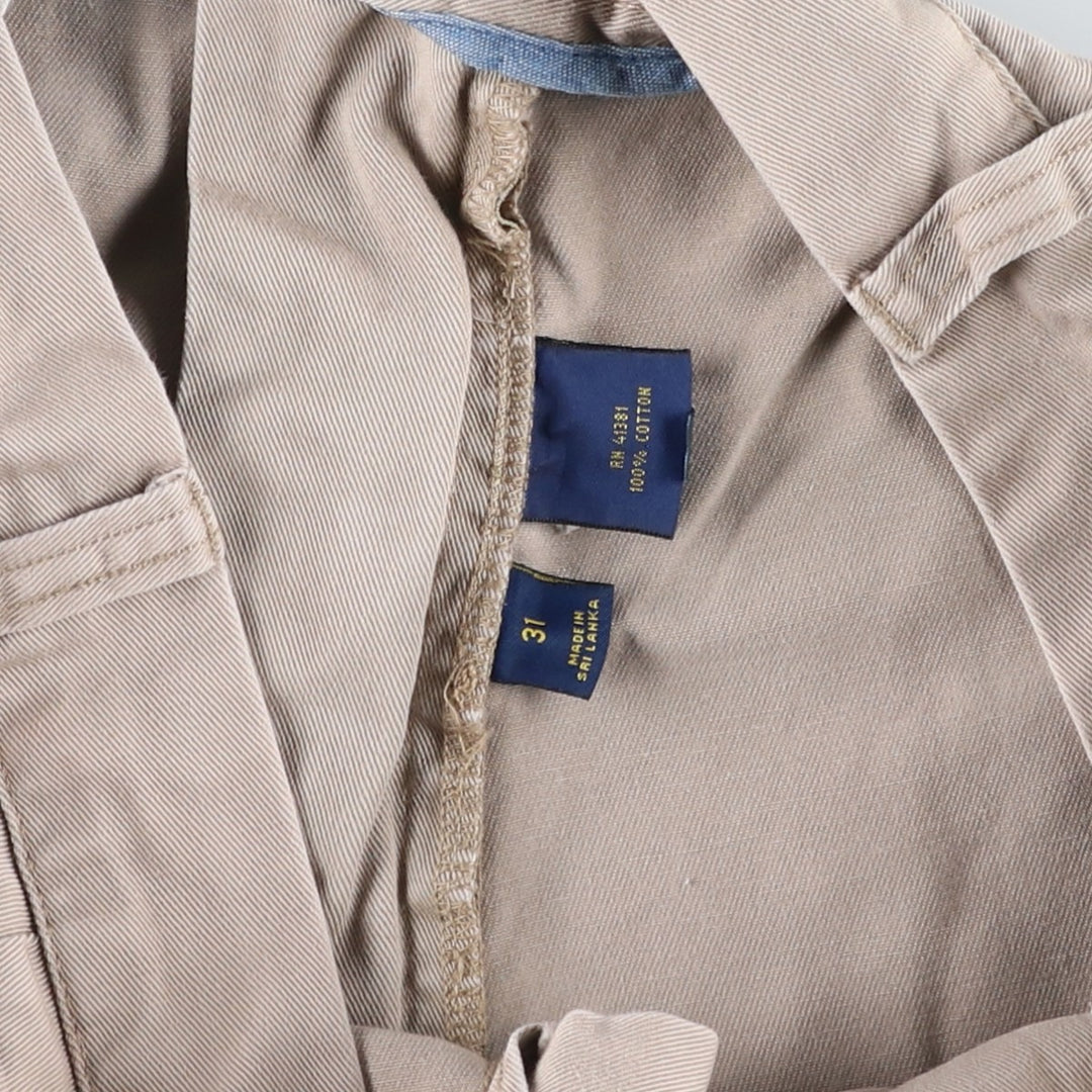Ralph Lauren POLO RALPH LAUREN CUSTOM FIT Two-Pleat Chino Shorts, Men's Size W33 (approx.) cotton Beige type Vintage Second Hand