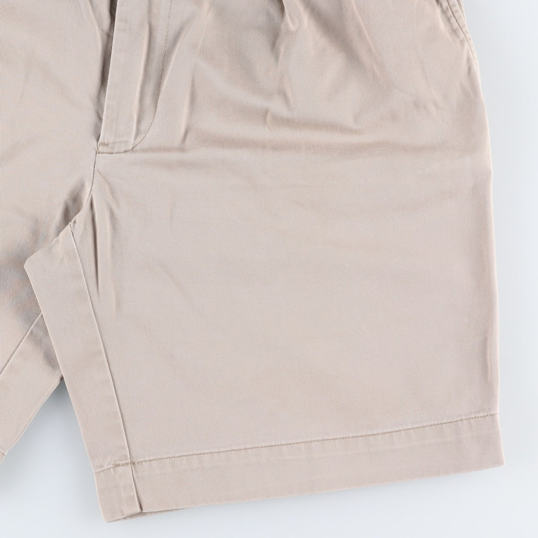 Ralph Lauren POLO RALPH LAUREN CUSTOM FIT Two-Pleat Chino Shorts, Men's Size W33 (approx.) cotton Beige type Vintage Second Hand