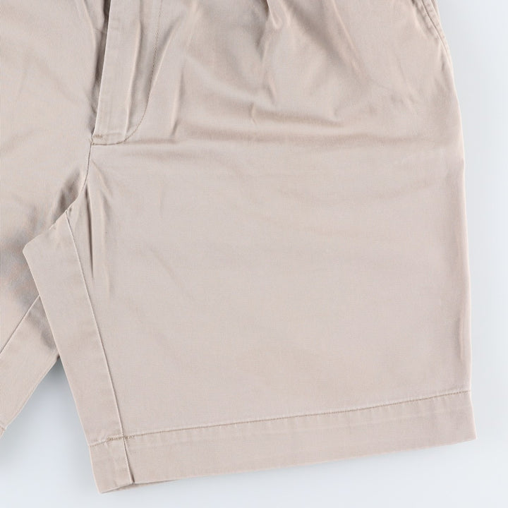 Ralph Lauren POLO RALPH LAUREN CUSTOM FIT Two-Pleat Chino Shorts, Men's Size W33 (approx.) cotton Beige type Vintage Second Hand