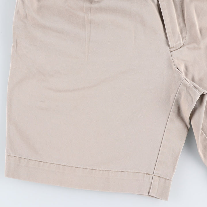 Ralph Lauren POLO RALPH LAUREN CUSTOM FIT Two-Pleat Chino Shorts, Men's Size W33 (approx.) cotton Beige type Vintage Second Hand