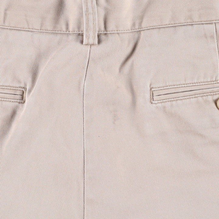 Ralph Lauren POLO RALPH LAUREN CUSTOM FIT Two-Pleat Chino Shorts, Men's Size W33 (approx.) cotton Beige type Vintage Second Hand