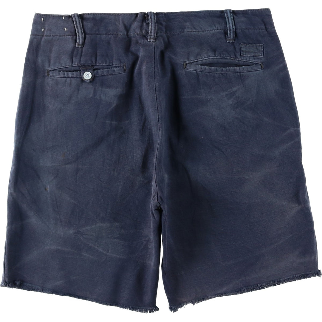 Ralph Lauren POLO RALPH LAUREN STRAIGHT FIT Chino Shorts, Men's Size W34 (approx.) cotton navy blue type Vintage Second Hand