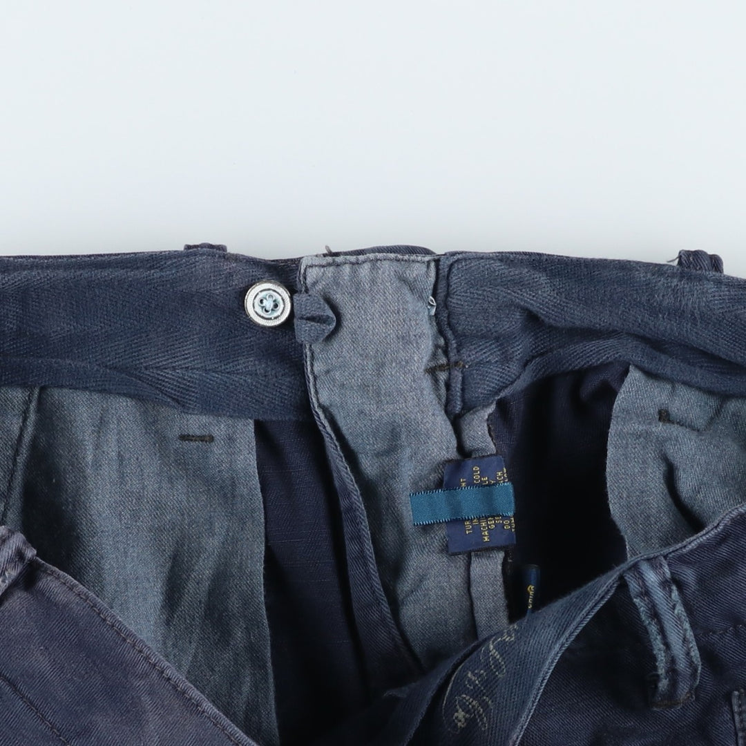 Ralph Lauren POLO RALPH LAUREN STRAIGHT FIT Chino Shorts, Men's Size W34 (approx.) cotton navy blue type Vintage Second Hand