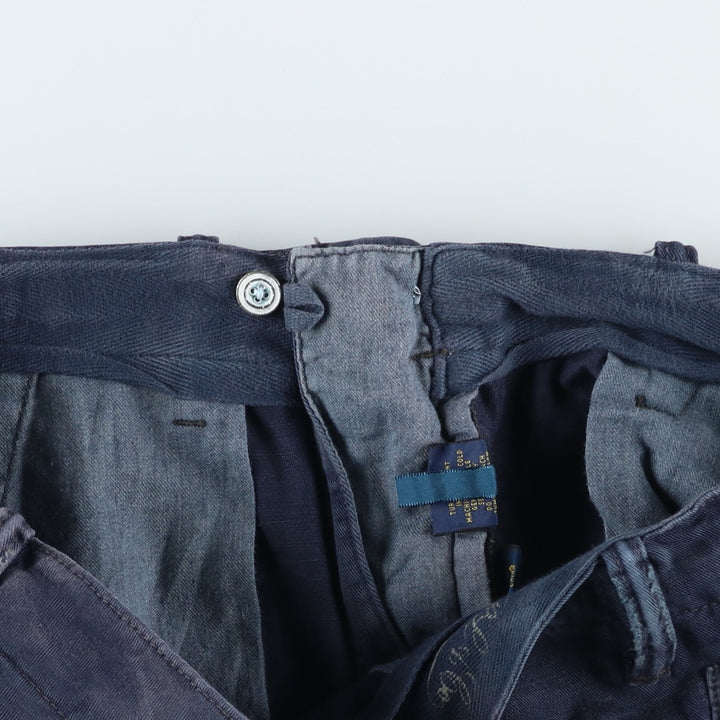 Ralph Lauren POLO RALPH LAUREN STRAIGHT FIT Chino Shorts, Men's Size W34 (approx.) cotton navy blue type Vintage Second Hand