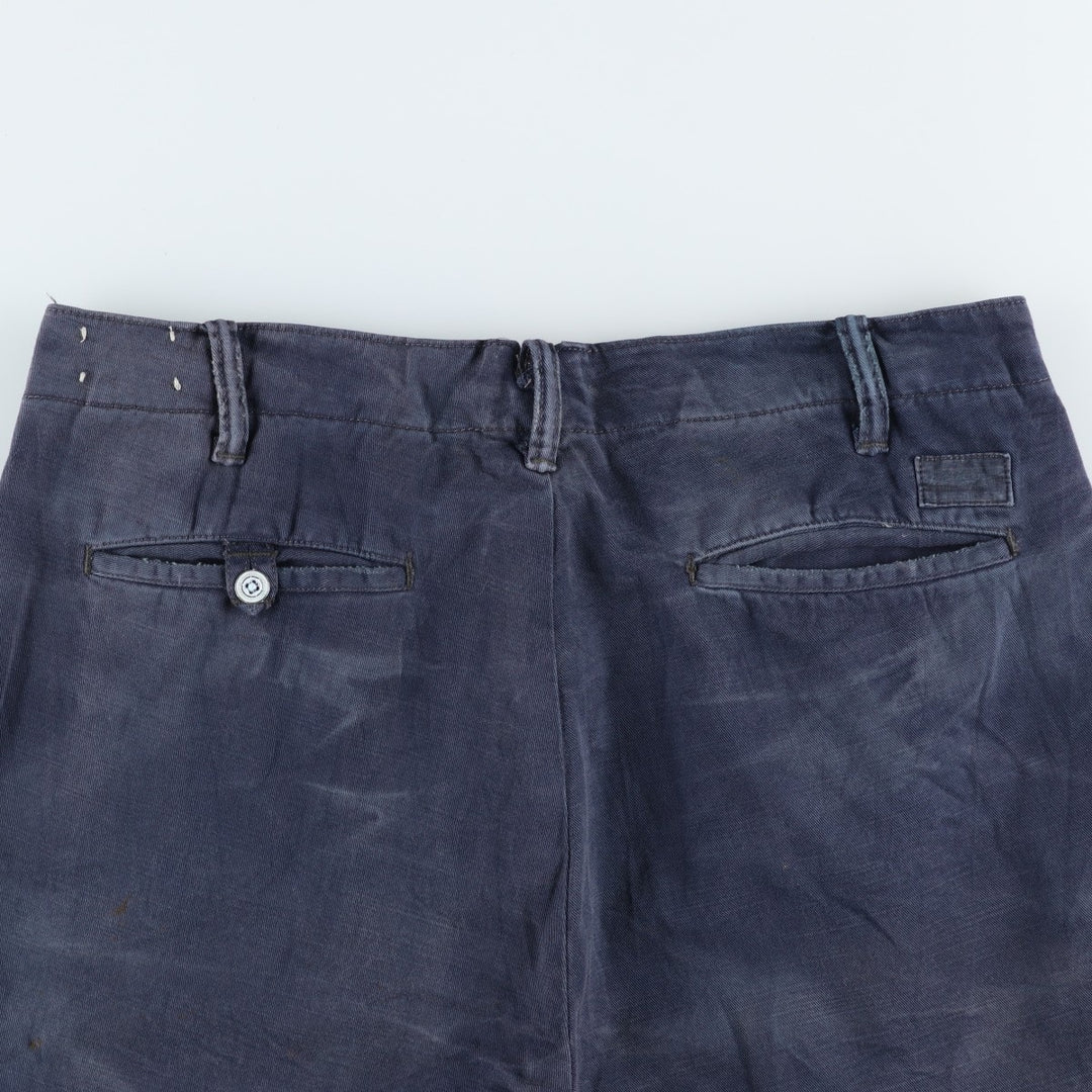 Ralph Lauren POLO RALPH LAUREN STRAIGHT FIT Chino Shorts, Men's Size W34 (approx.) cotton navy blue type Vintage Second Hand