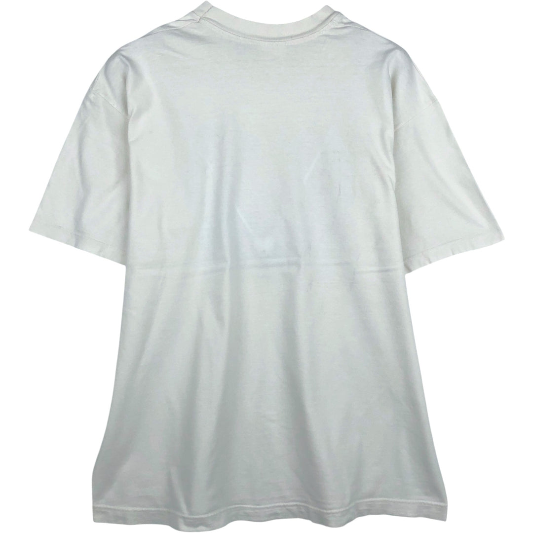 90'S Hanes Heavyweight Art T-Shirt, Men's XL equivalent, Vintage cotton white type Vintage Second Hand
