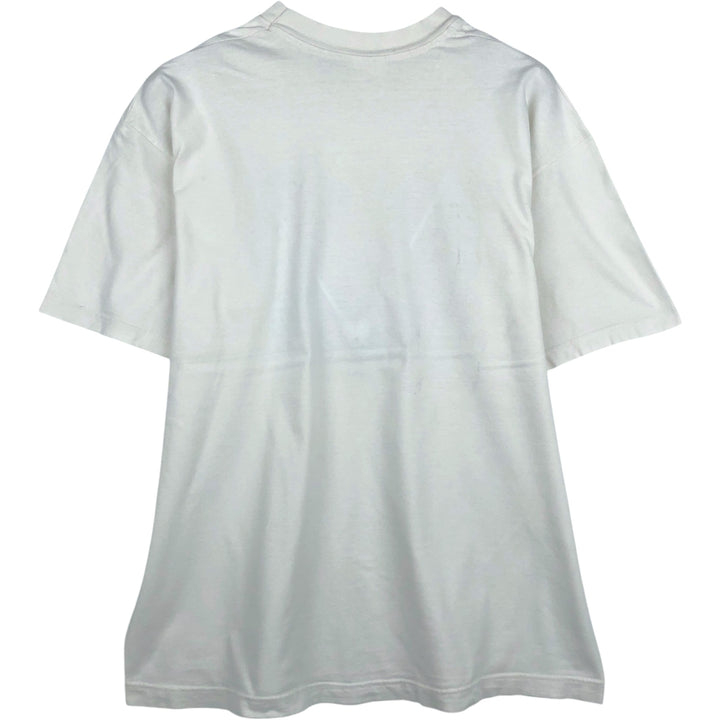 90'S Hanes Heavyweight Art T-Shirt, Men's XL equivalent, Vintage cotton white type Vintage Second Hand