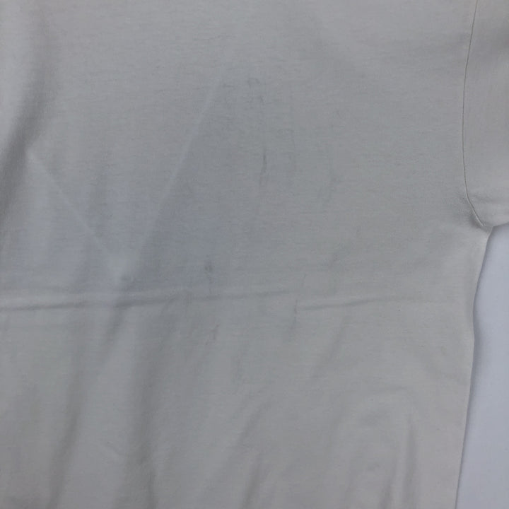 90'S Hanes Heavyweight Art T-Shirt, Men's XL equivalent, Vintage cotton white type Vintage Second Hand