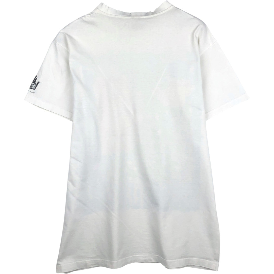 90'S J.DAVID Art T-shirt, Made in Canada, Men's Size L (approx.), Vintage cotton white type Vintage Second Hand
