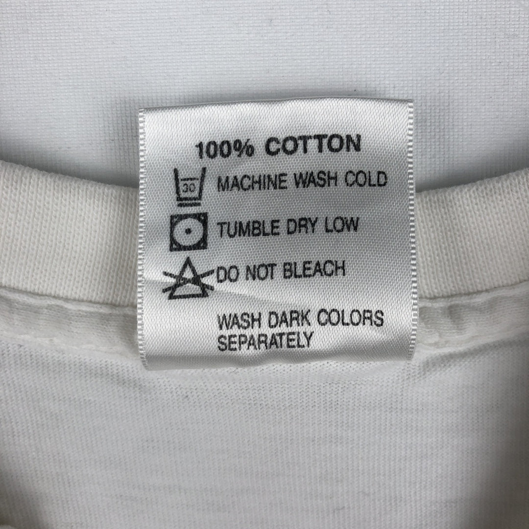 90'S Roche Art T-shirt, Made in USA, Men's Size M (approx.), Vintage cotton white type Vintage Second Hand
