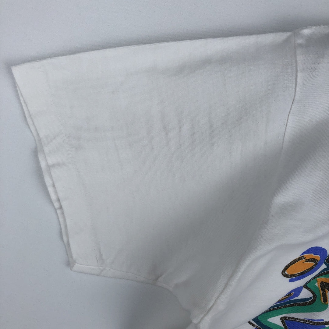 90'S Roche Art T-shirt, Made in USA, Men's Size M (approx.), Vintage cotton white type Vintage Second Hand