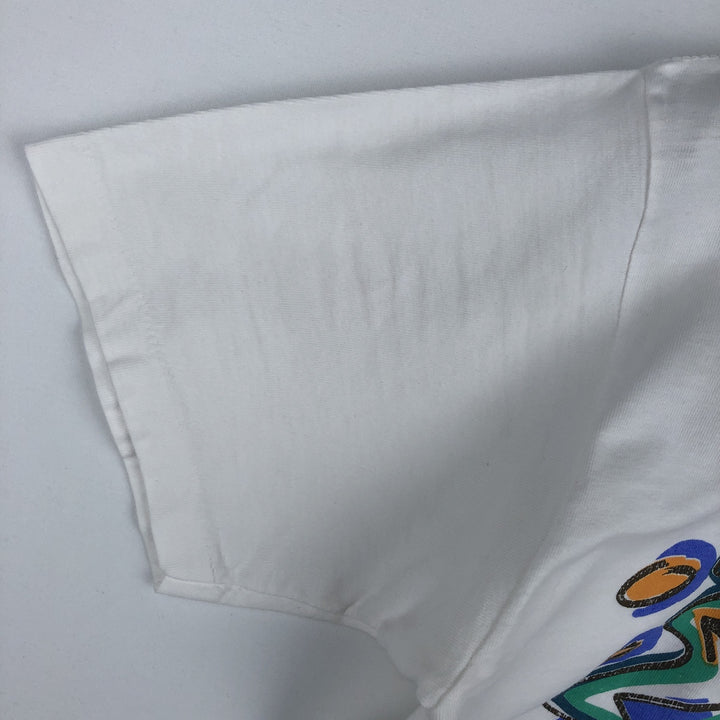 90'S Roche Art T-shirt, Made in USA, Men's Size M (approx.), Vintage cotton white type Vintage Second Hand