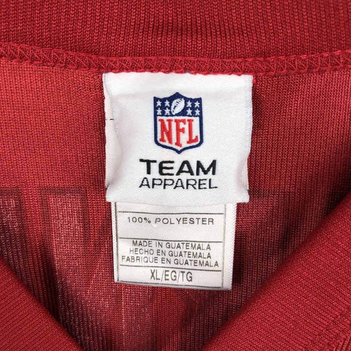 NFL Arizona Cardinals V-neck Game Shirt Football Shirt (Men's Size XL) polyester red type Vintage Second Hand