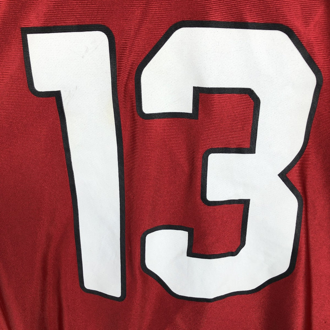 NFL Arizona Cardinals V-neck Game Shirt Football Shirt (Men's Size XL) polyester red type Vintage Second Hand