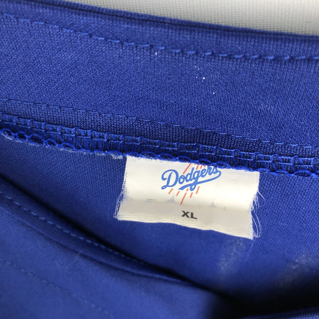 MLB LOS ANGELES DODGERS Game Shirt Baseball Shirt Men's Size XL (approx.) unclear blue type Vintage Second Hand