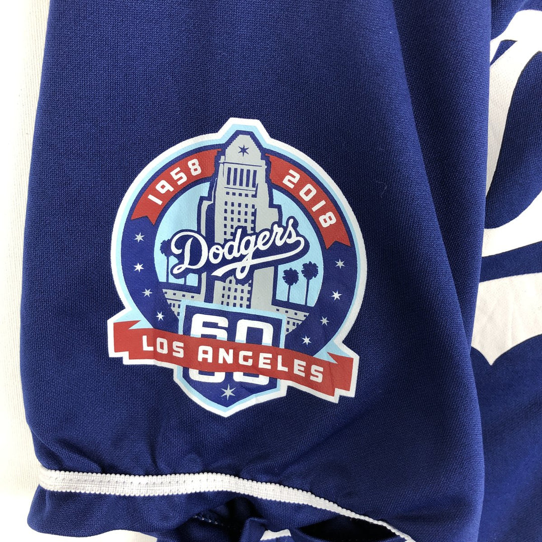 MLB LOS ANGELES DODGERS Game Shirt Baseball Shirt Men's Size XL (approx.) unclear blue type Vintage Second Hand