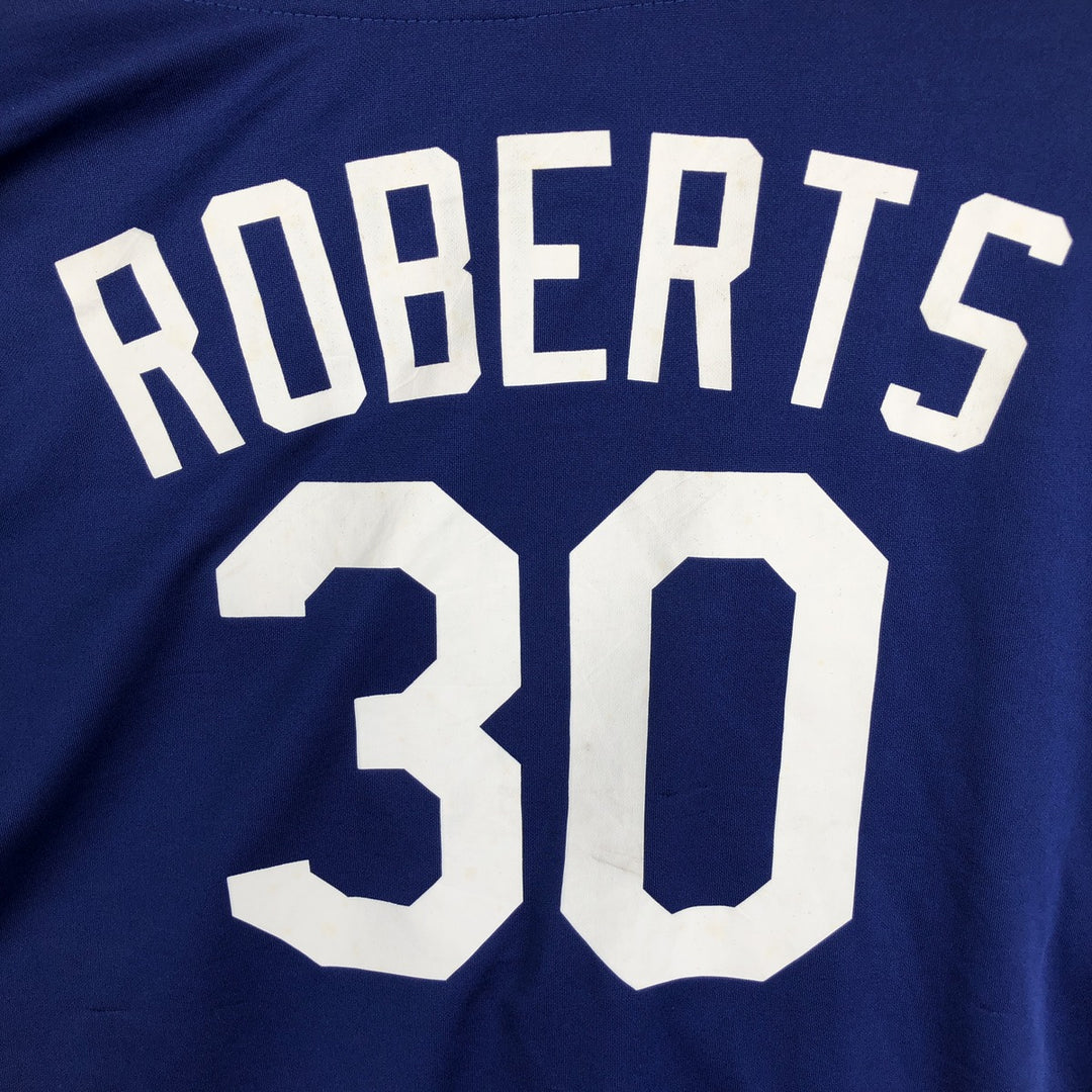 MLB LOS ANGELES DODGERS Game Shirt Baseball Shirt Men's Size XL (approx.) unclear blue type Vintage Second Hand