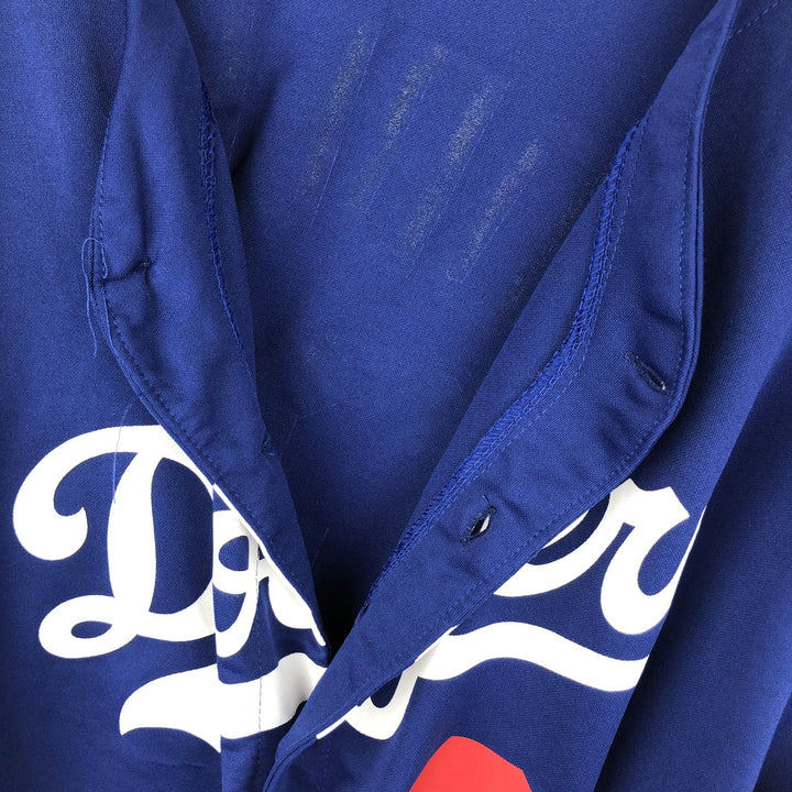 MLB LOS ANGELES DODGERS Game Shirt Baseball Shirt Men's Size XL (approx.) unclear blue type Vintage Second Hand