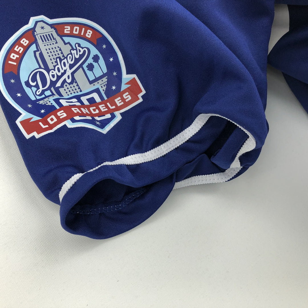 MLB LOS ANGELES DODGERS Game Shirt Baseball Shirt Men's Size XL (approx.) unclear blue type Vintage Second Hand