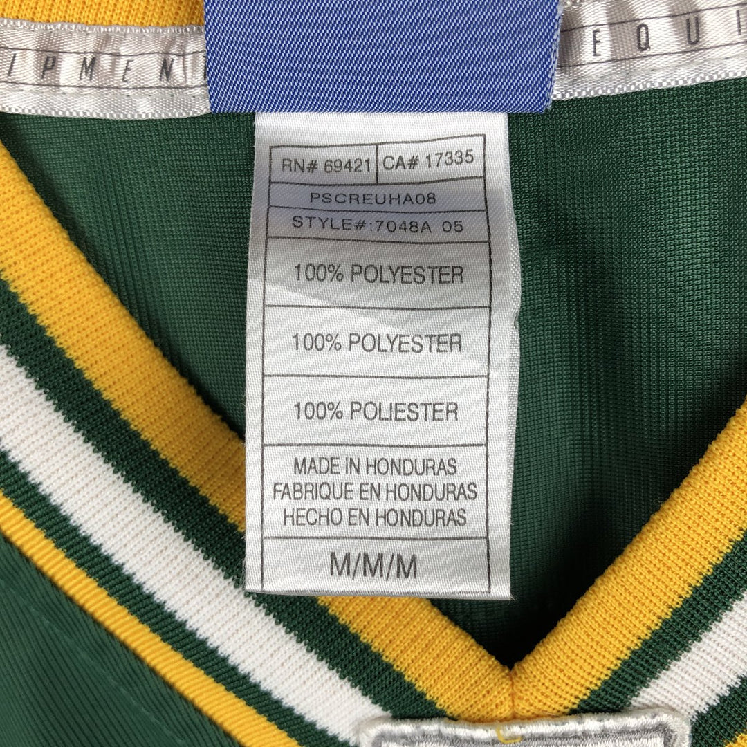 Reebok NFL Green Bay Packers V-Neck Mesh Game Shirt Football Shirt Men's Size M (approx.) polyester green type Vintage Second Hand