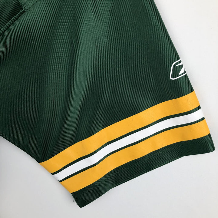 Reebok NFL Green Bay Packers V-Neck Mesh Game Shirt Football Shirt Men's Size M (approx.) polyester green type Vintage Second Hand