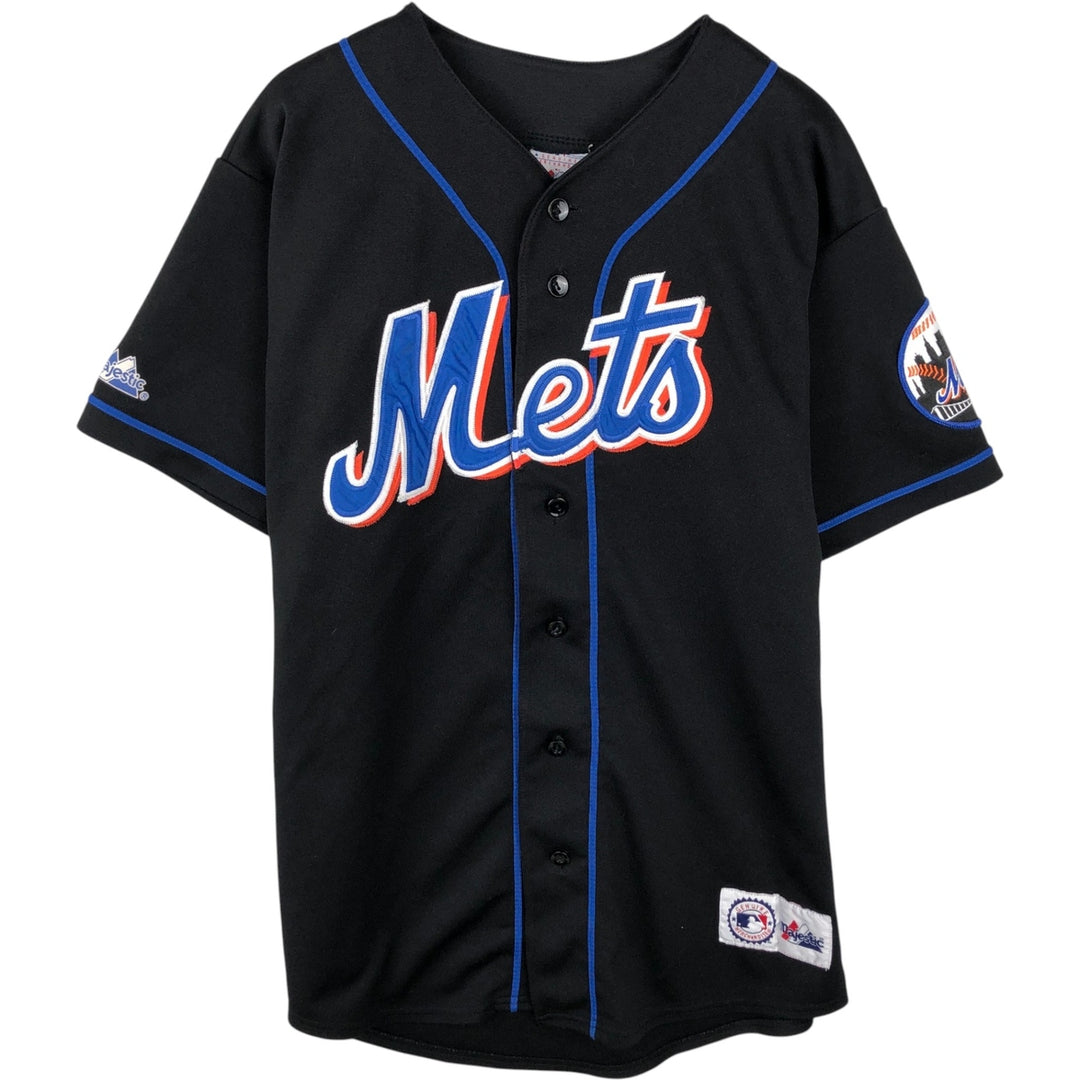 Majestic MLB New York Mets Game Shirt Baseball Shirt Men's Size L unclear black type Vintage Second Hand