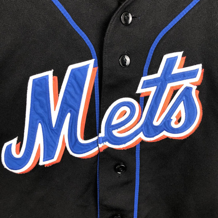 Majestic MLB New York Mets Game Shirt Baseball Shirt Men's Size L unclear black type Vintage Second Hand