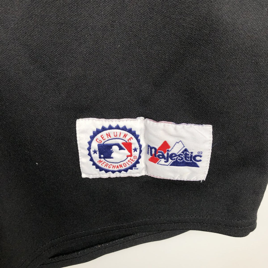 Majestic MLB New York Mets Game Shirt Baseball Shirt Men's Size L unclear black type Vintage Second Hand