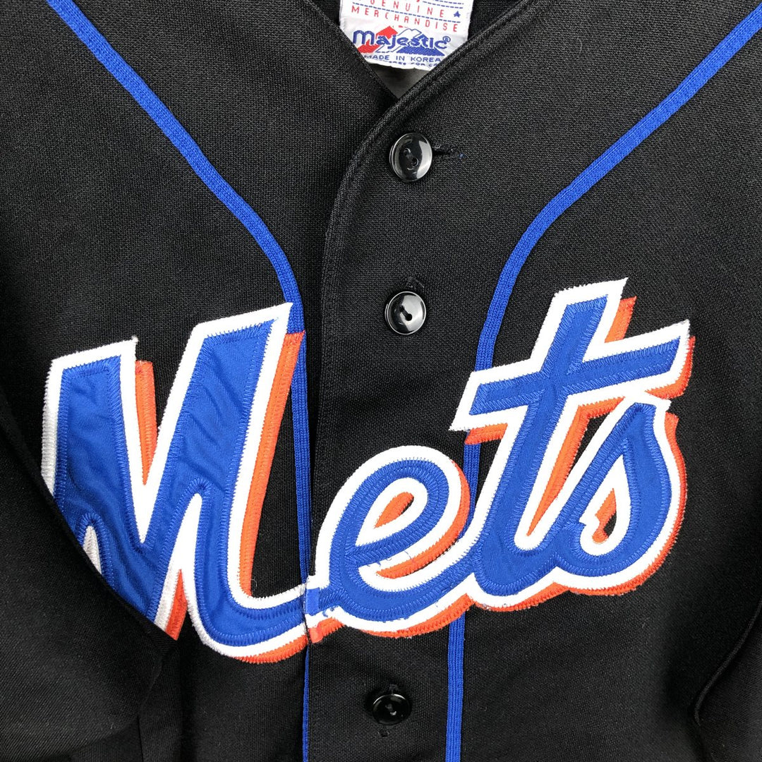 Majestic MLB New York Mets Game Shirt Baseball Shirt Men's Size L unclear black type Vintage Second Hand