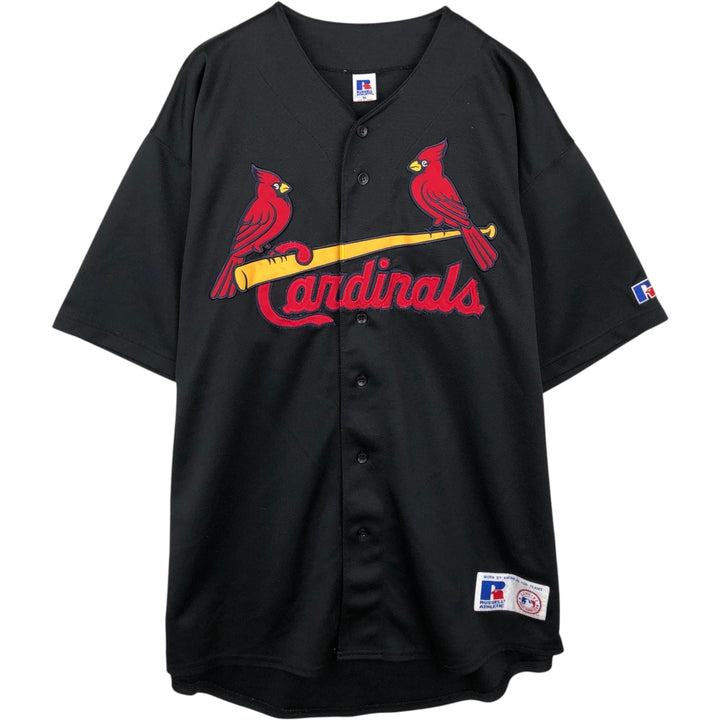 Russell St. Louis Cardinals MLB Game Shirt Baseball Shirt Men's XL (approx.) polyester black type Vintage Second Hand