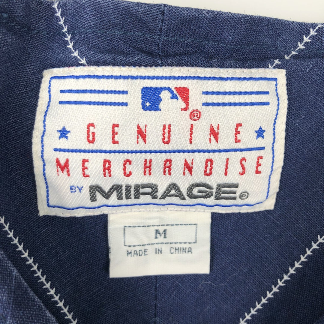 90'S MIRAGE MLB Seattle Mariners Stripe Pattern Game Shirt Baseball Shirt Men's Size M (Equivalent) Vintage others navy blue type Vintage Second Hand