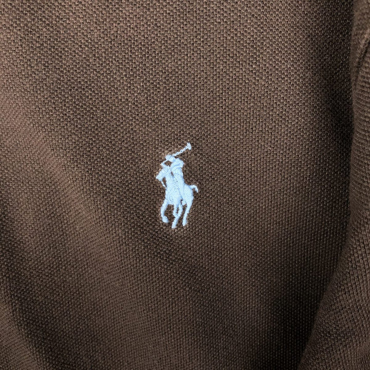 Ralph Lauren POLO by Ralph Lauren long sleeve polo shirt, men's XL size cotton brown type Vintage Second Hand
