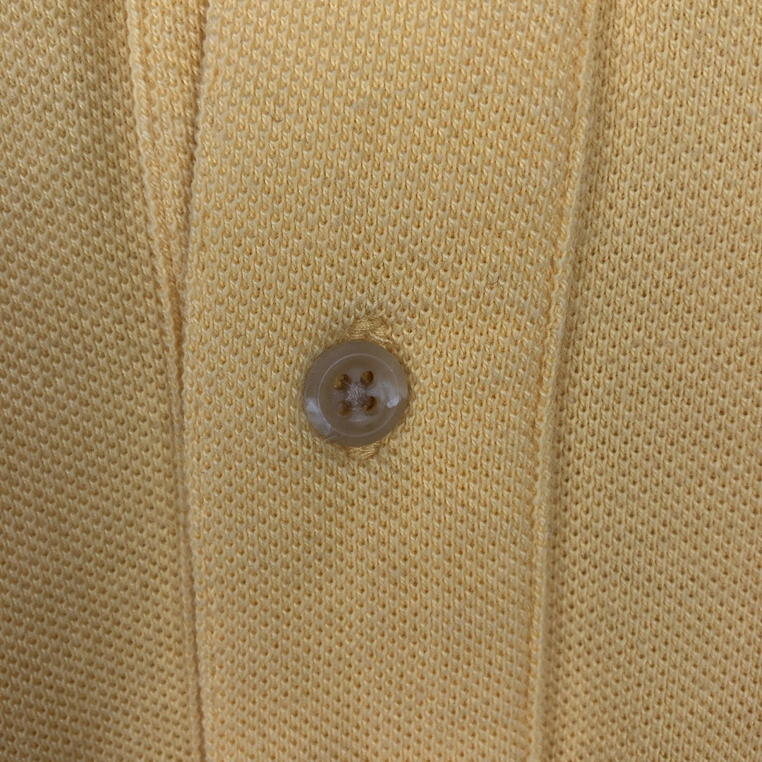 Vintage 90'S Tommy Hilfiger long-sleeved polo shirt, size L, men's size L cotton yellow type Vintage Second Hand