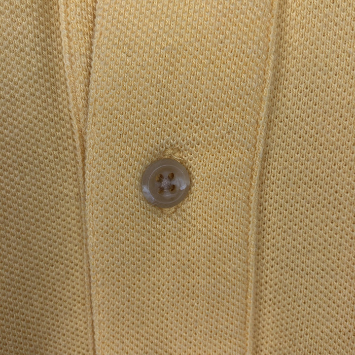 Vintage 90'S Tommy Hilfiger long-sleeved polo shirt, size L, men's size L cotton yellow type Vintage Second Hand