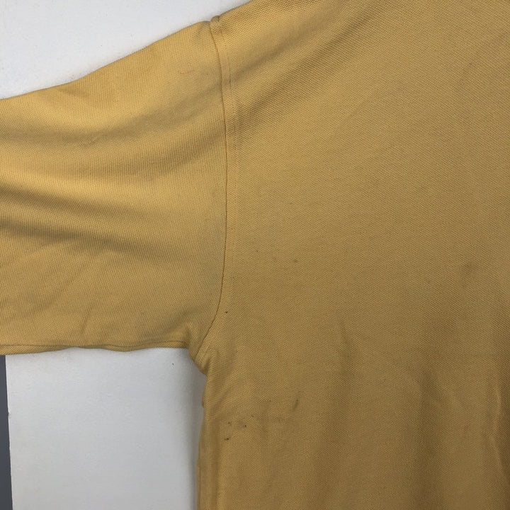 Vintage 90'S Tommy Hilfiger long-sleeved polo shirt, size L, men's size L cotton yellow type Vintage Second Hand